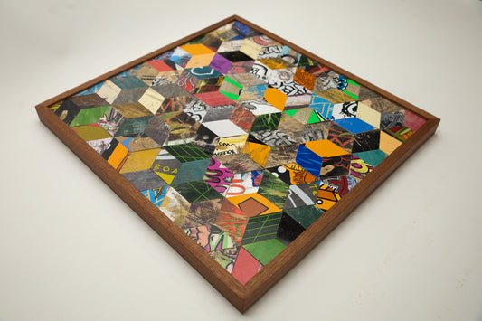 GRAPHIC MOSAIC WALL ART