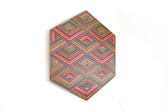 ‘WEAVE’ HEXAGON WALL ART