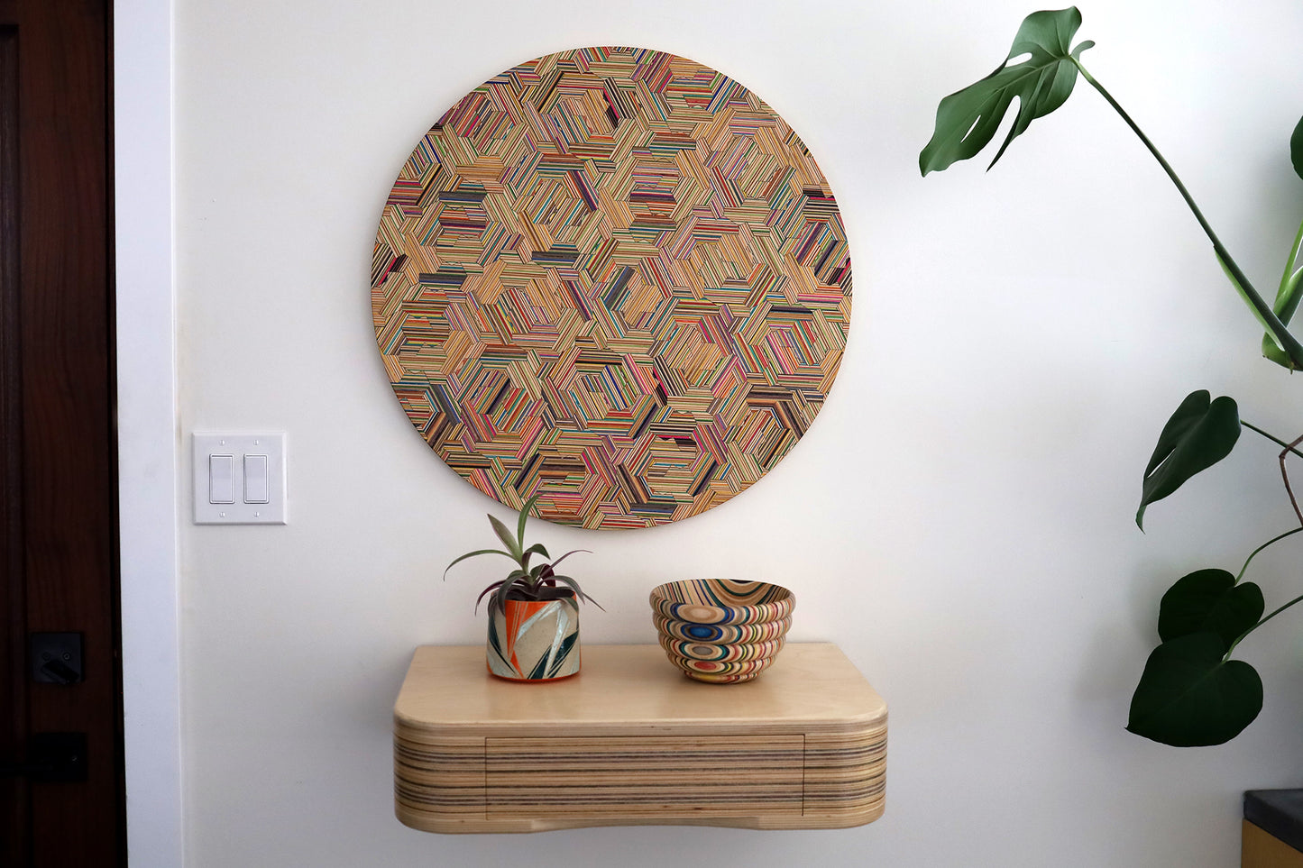 'HATS' CIRCULAR WALL ART