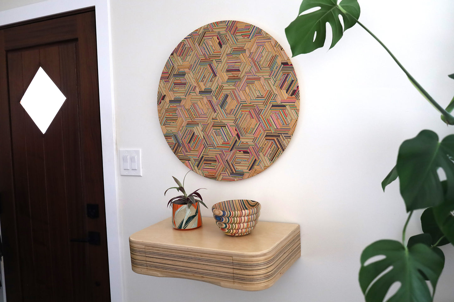 'HATS' CIRCULAR WALL ART
