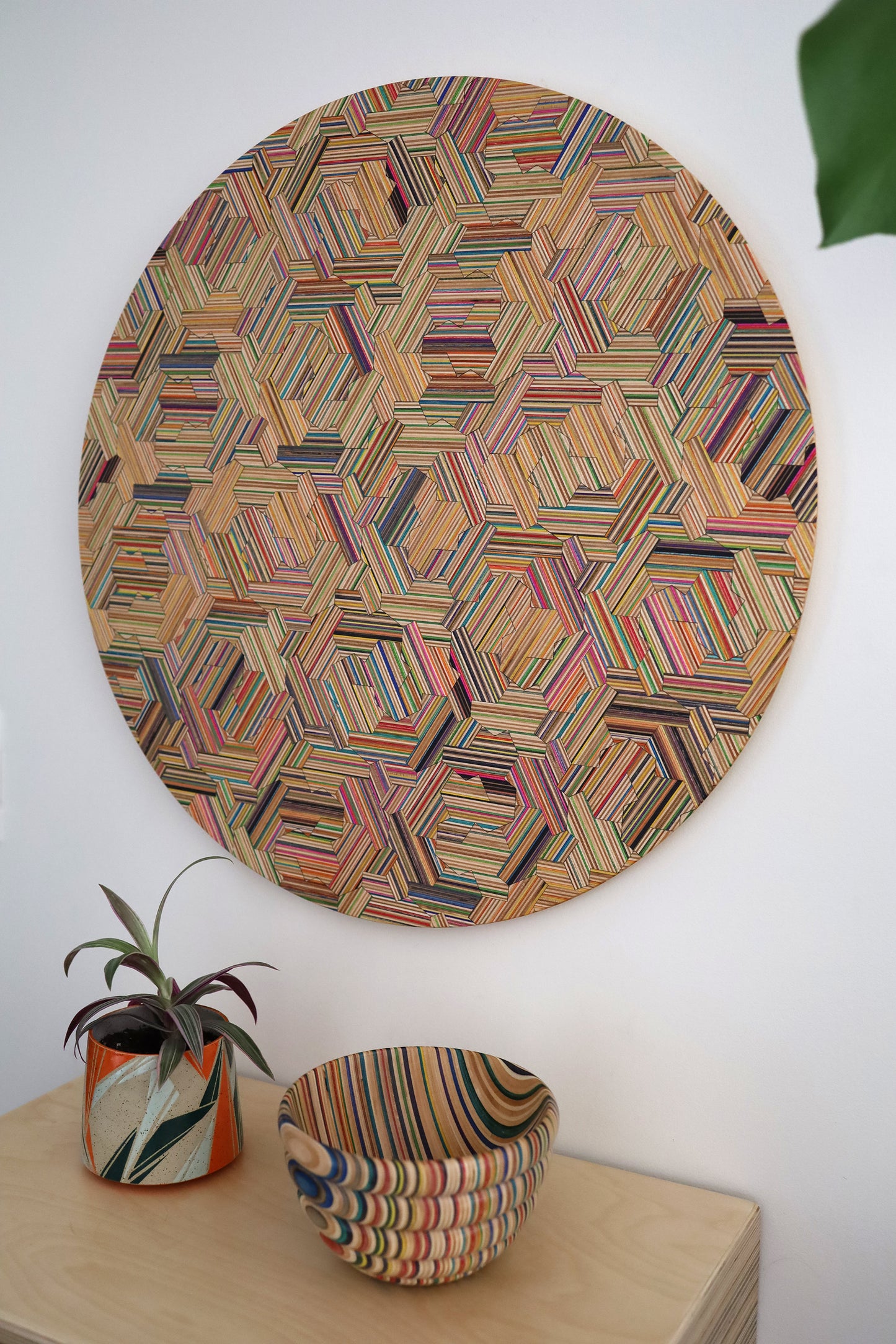 'HATS' CIRCULAR WALL ART