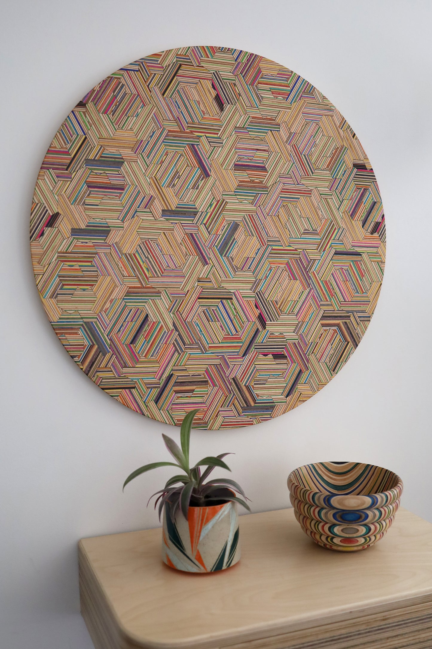 'HATS' CIRCULAR WALL ART