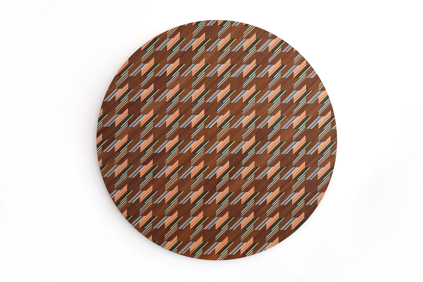 'HOUNDSTOOTH' CIRCULAR WALL ART