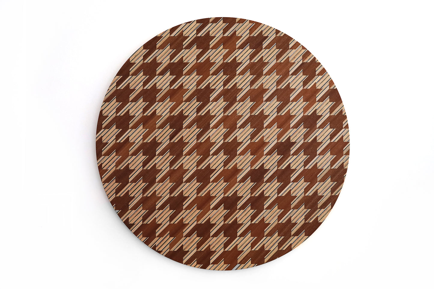 'HOUNDSTOOTH' CIRCULAR WALL ART