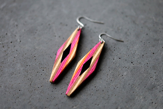 'RHOMBUS' DANGLE EARRINGS
