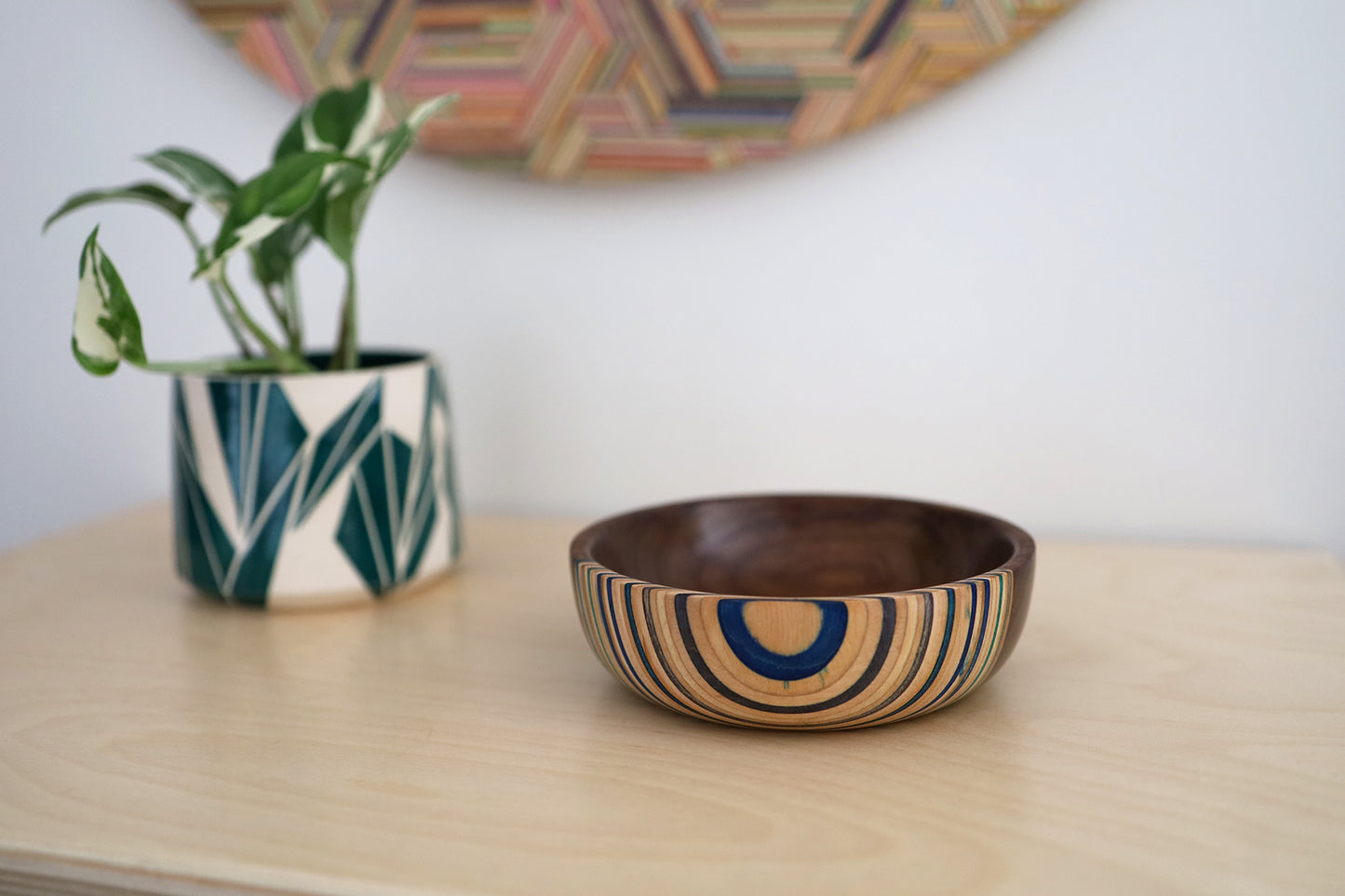 SKATEBOARD & WALNUT DISH