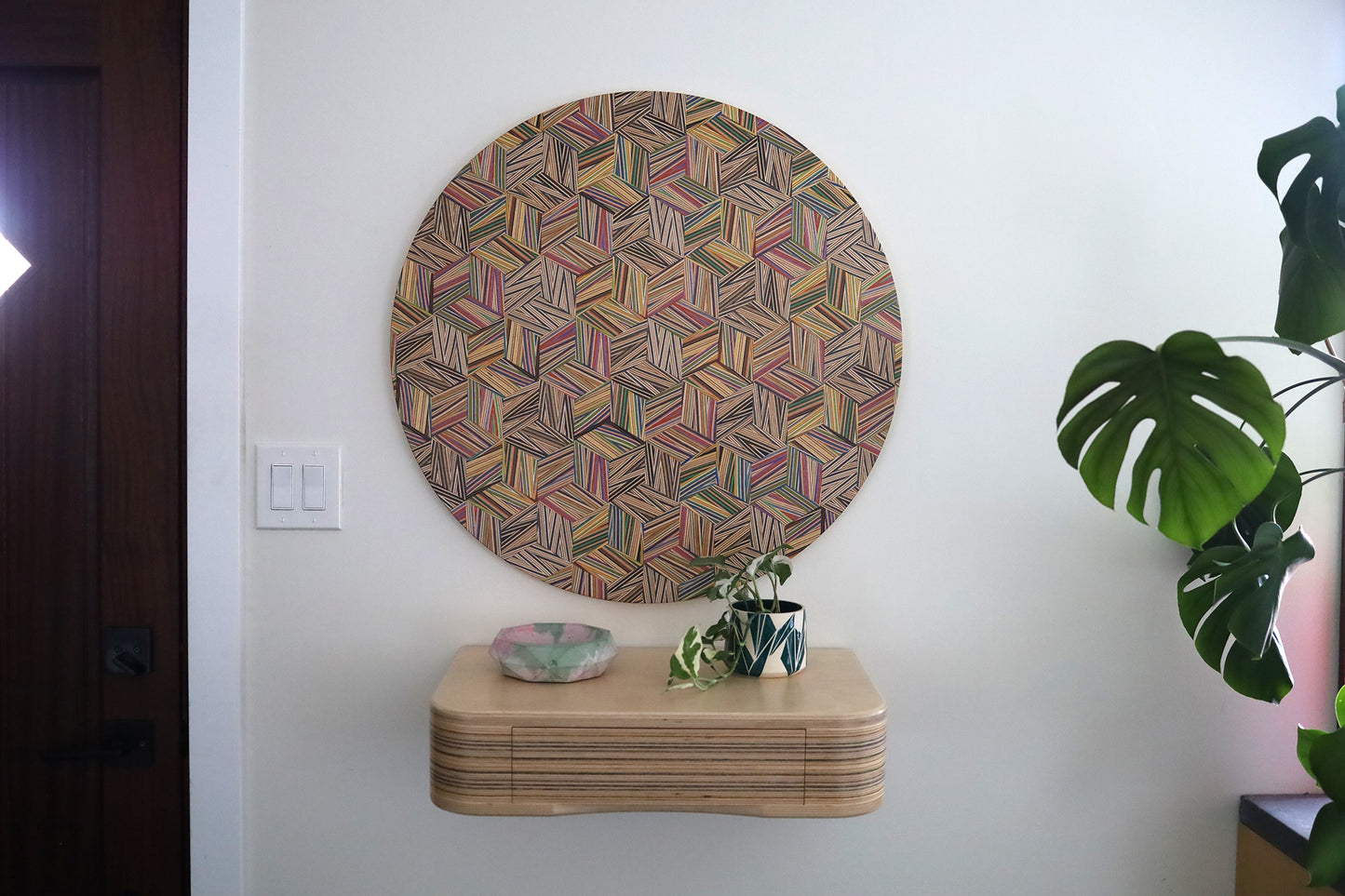 ZIGZAG CIRCULAR WALL ART