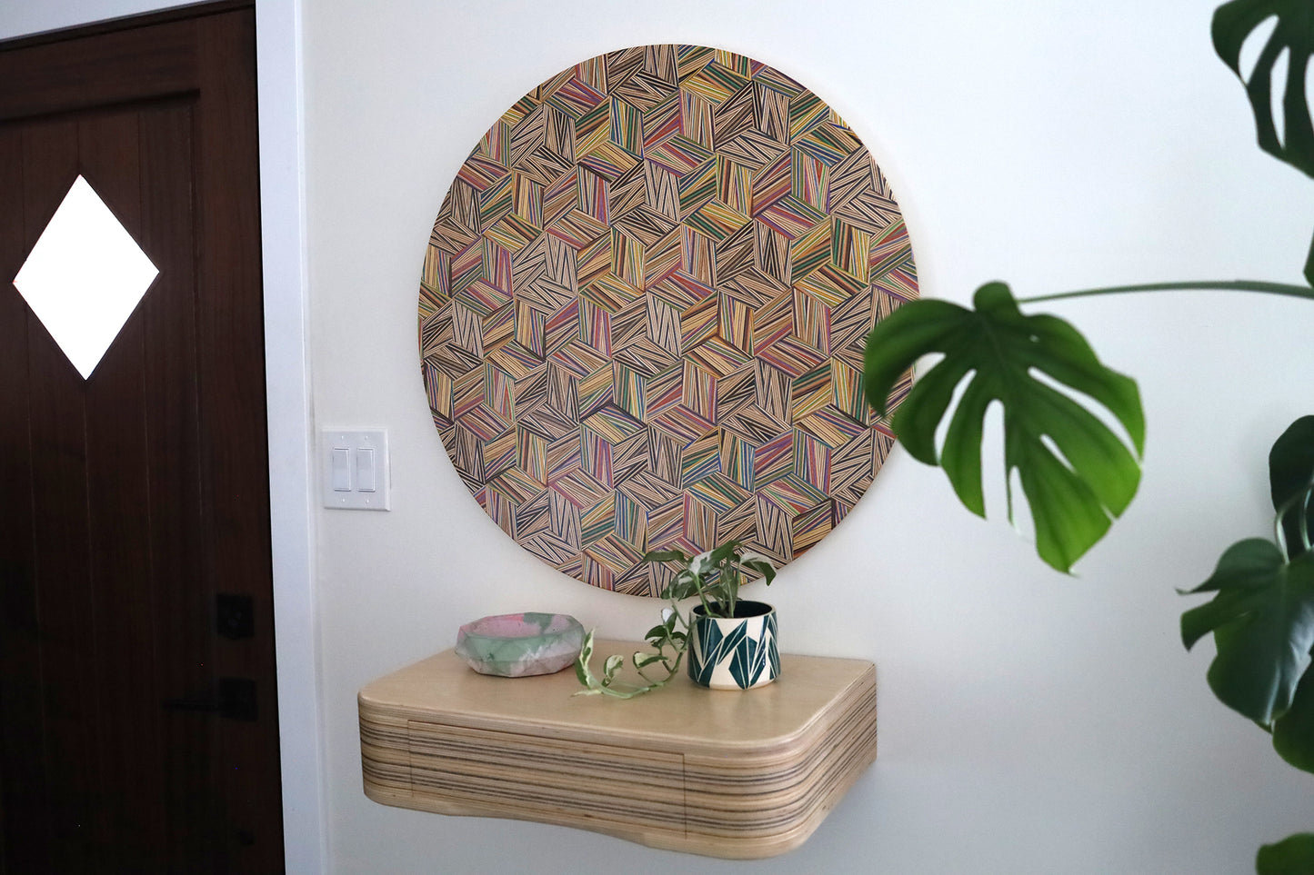 ZIGZAG CIRCULAR WALL ART