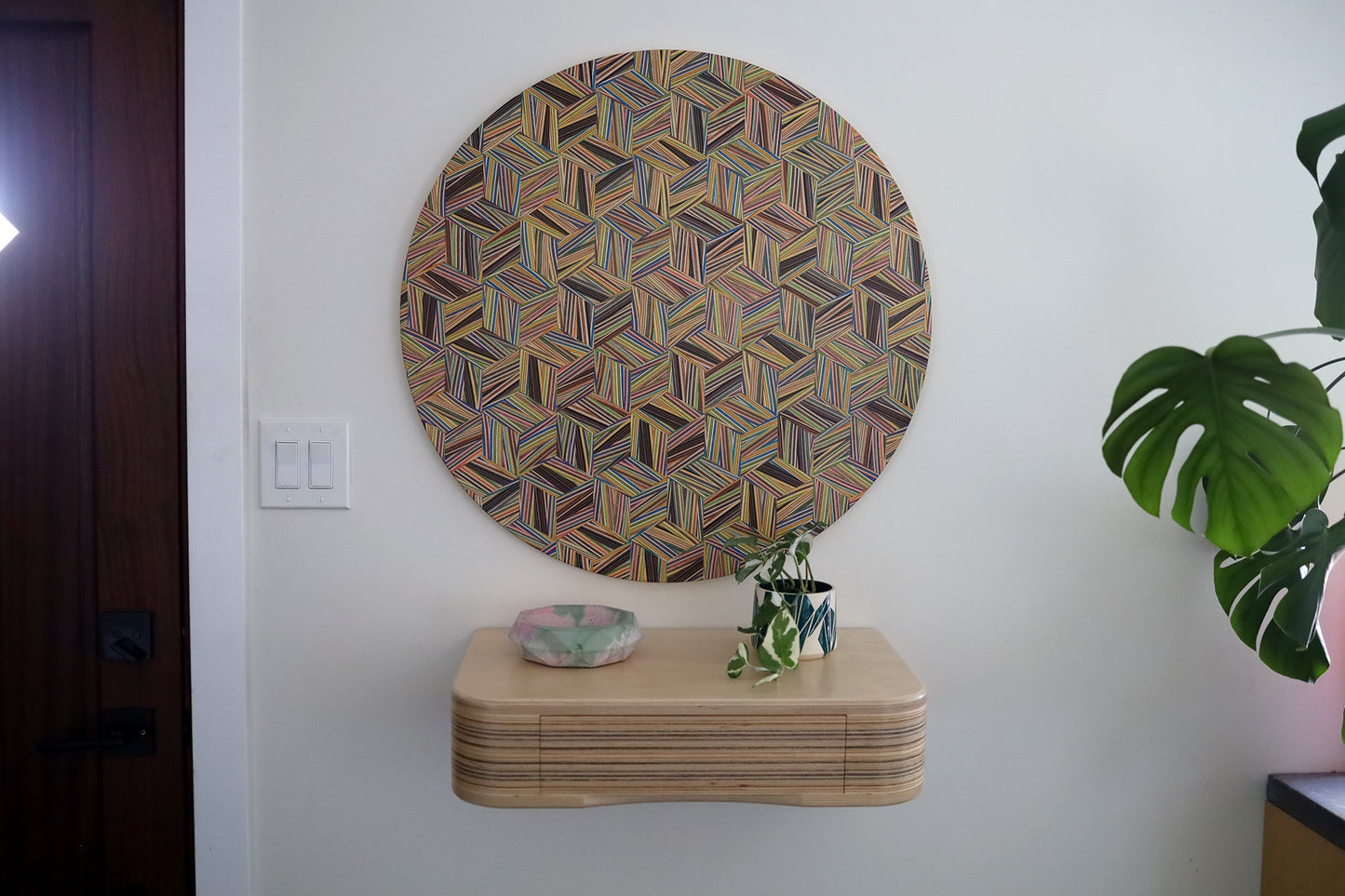 ZIGZAG CIRCULAR WALL ART