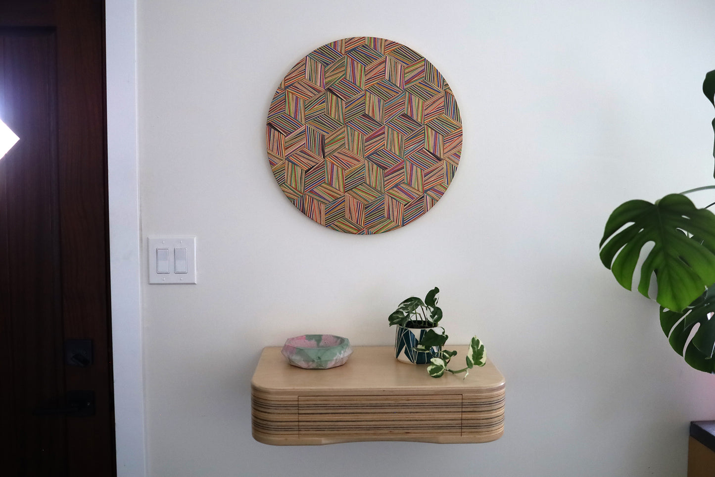 ZIGZAG CIRCULAR WALL ART