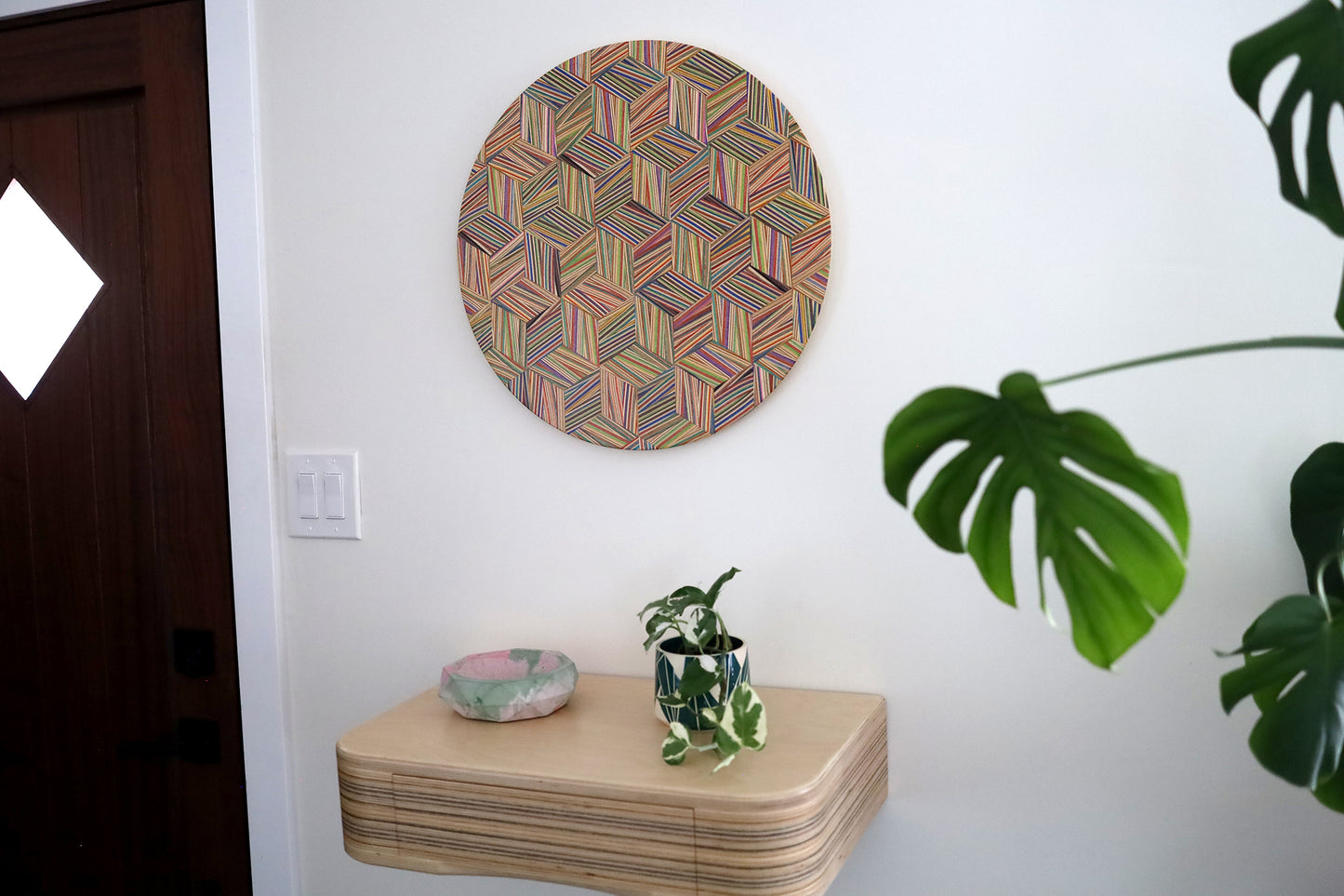 ZIGZAG CIRCULAR WALL ART