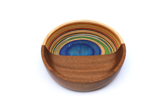SKATEBOARD & SAPELE ART BOWL
