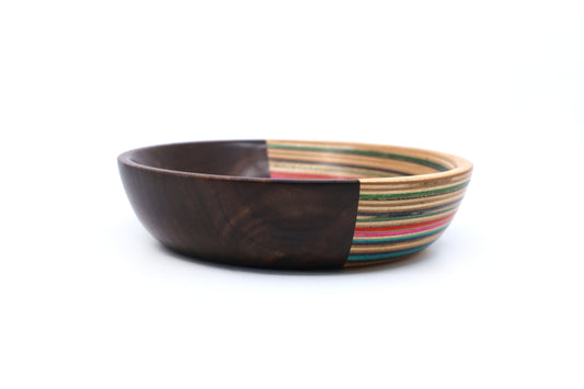 SKATEBOARD & WALNUT ART BOWL