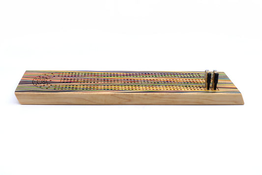 ZIGZAG SKATEBOARD CRIBBAGE BOARD