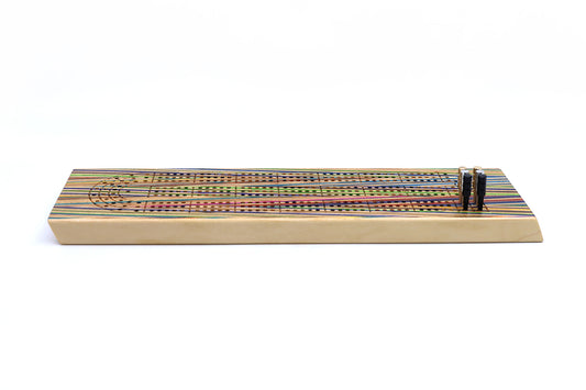 ZIGZAG SKATEBOARD CRIBBAGE BOARD
