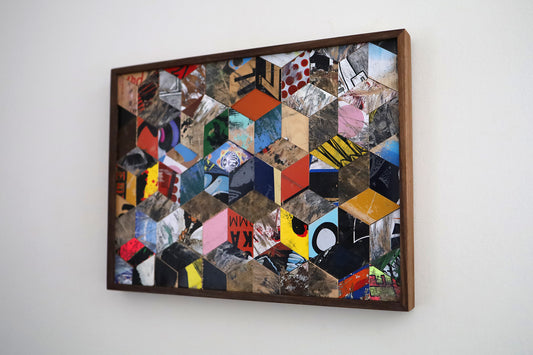 GRAPHIC MOSAIC WALL ART