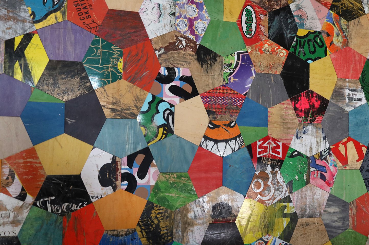 TURTLE SHELL MOSAIC WALL ART
