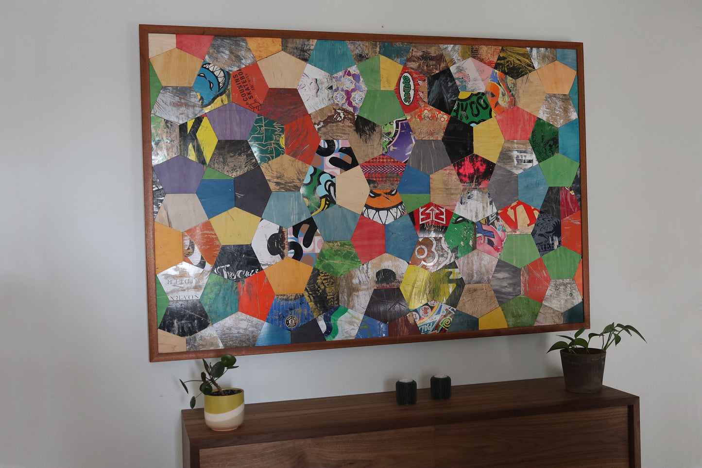 TURTLE SHELL MOSAIC WALL ART