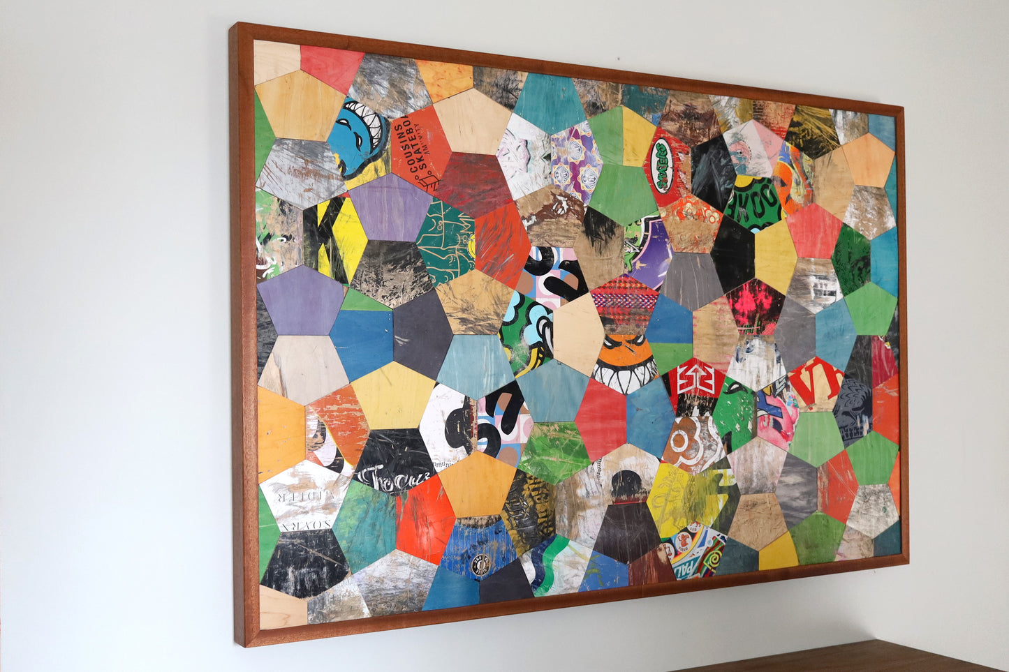 TURTLE SHELL MOSAIC WALL ART