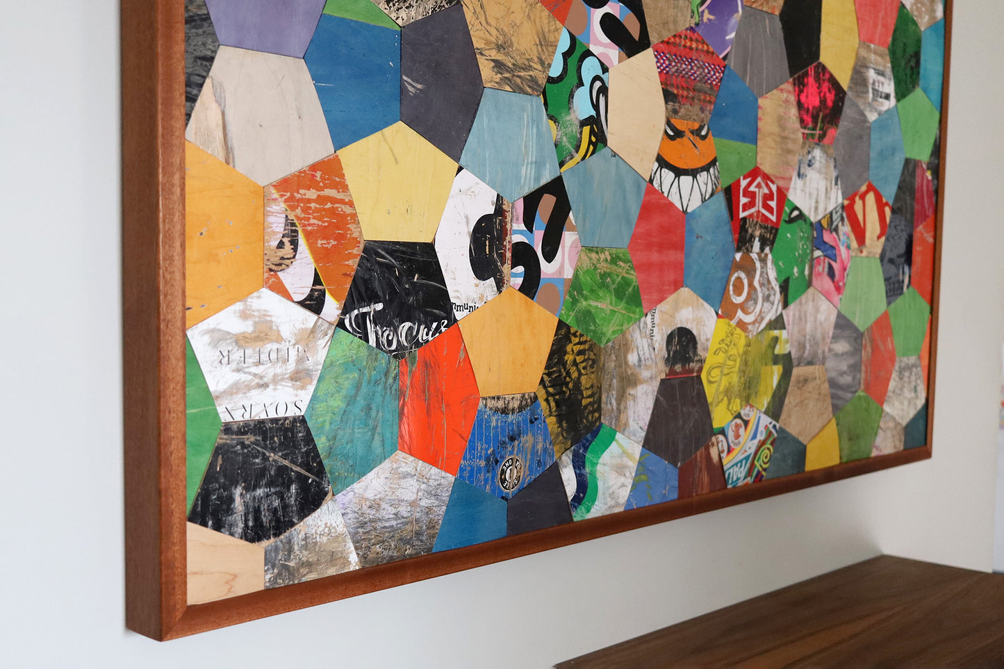 TURTLE SHELL MOSAIC WALL ART