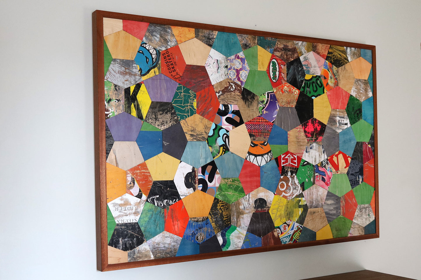 TURTLE SHELL MOSAIC WALL ART