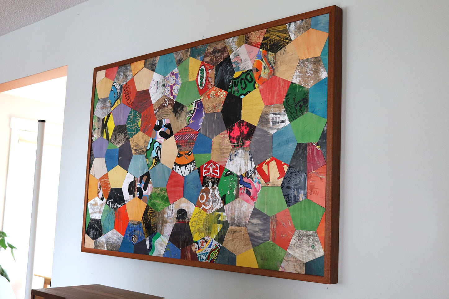 TURTLE SHELL MOSAIC WALL ART