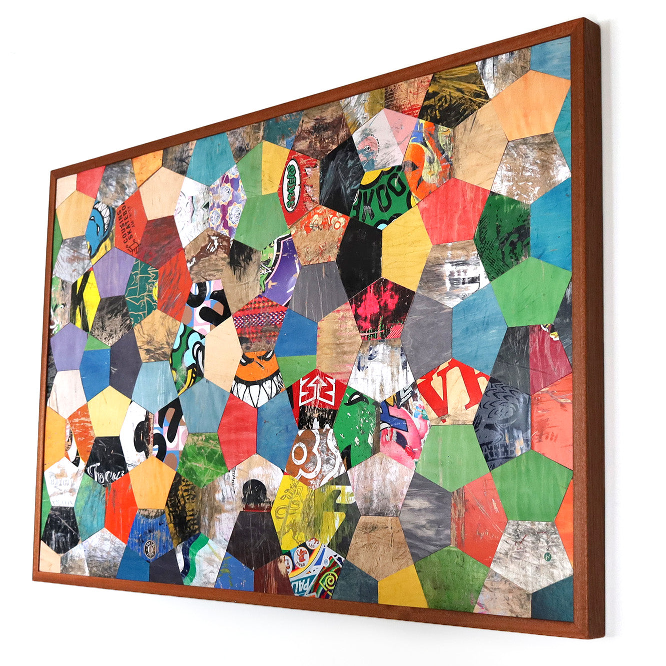 TURTLE SHELL MOSAIC WALL ART
