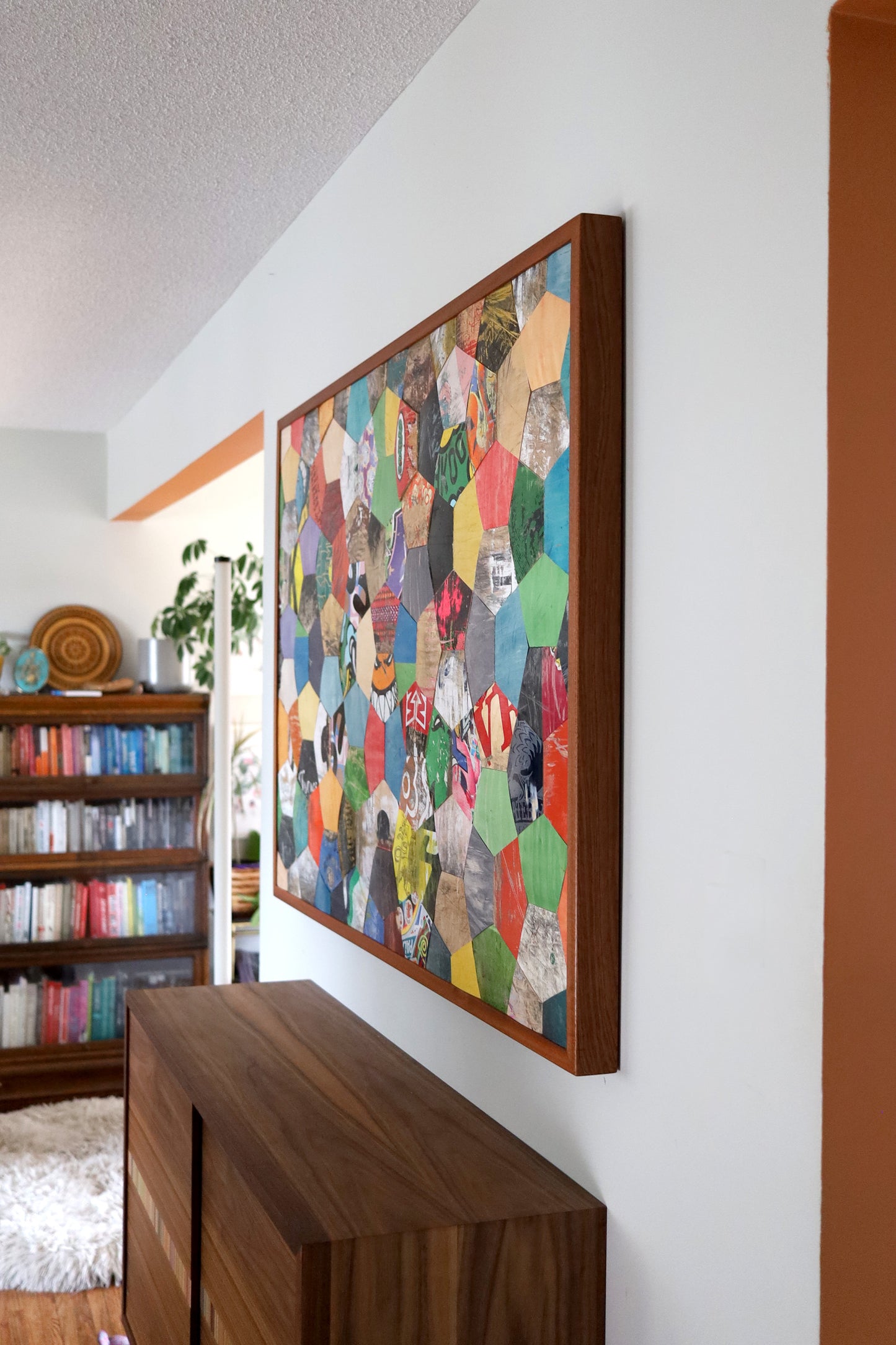 TURTLE SHELL MOSAIC WALL ART