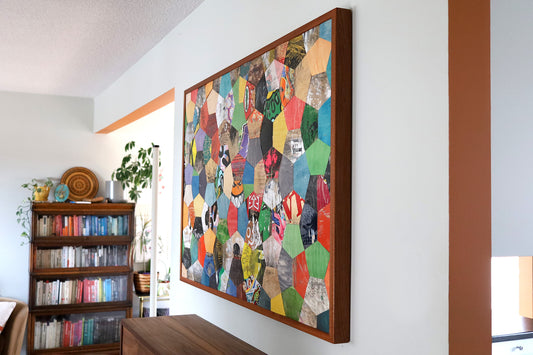 TURTLE SHELL MOSAIC WALL ART