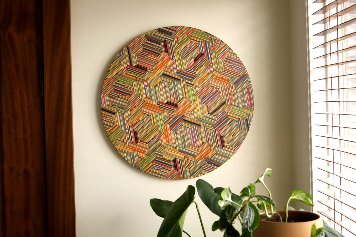 'HATS' CIRCULAR WALL ART