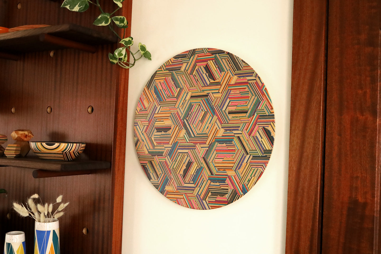 'HATS' CIRCULAR WALL ART