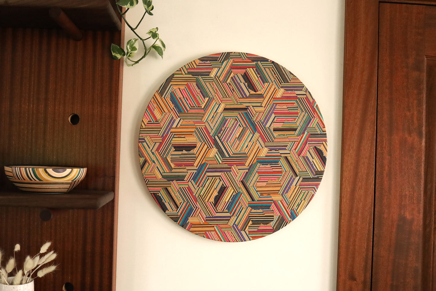 'HATS' CIRCULAR WALL ART