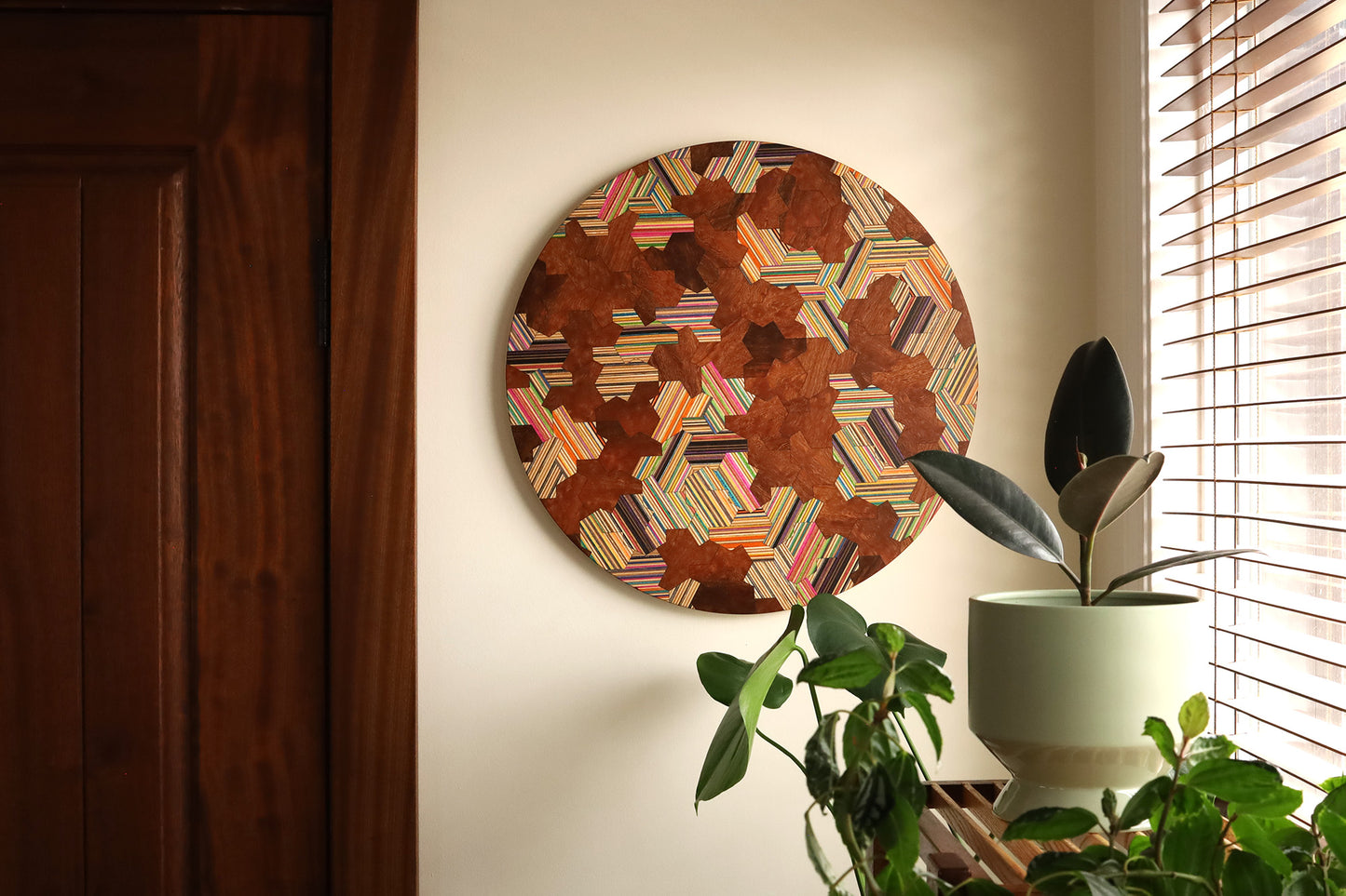 'HATS' CIRCULAR WALL ART