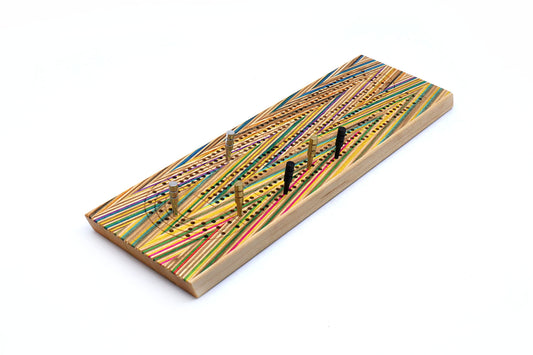 ZIGZAG SKATEBOARD CRIBBAGE BOARD