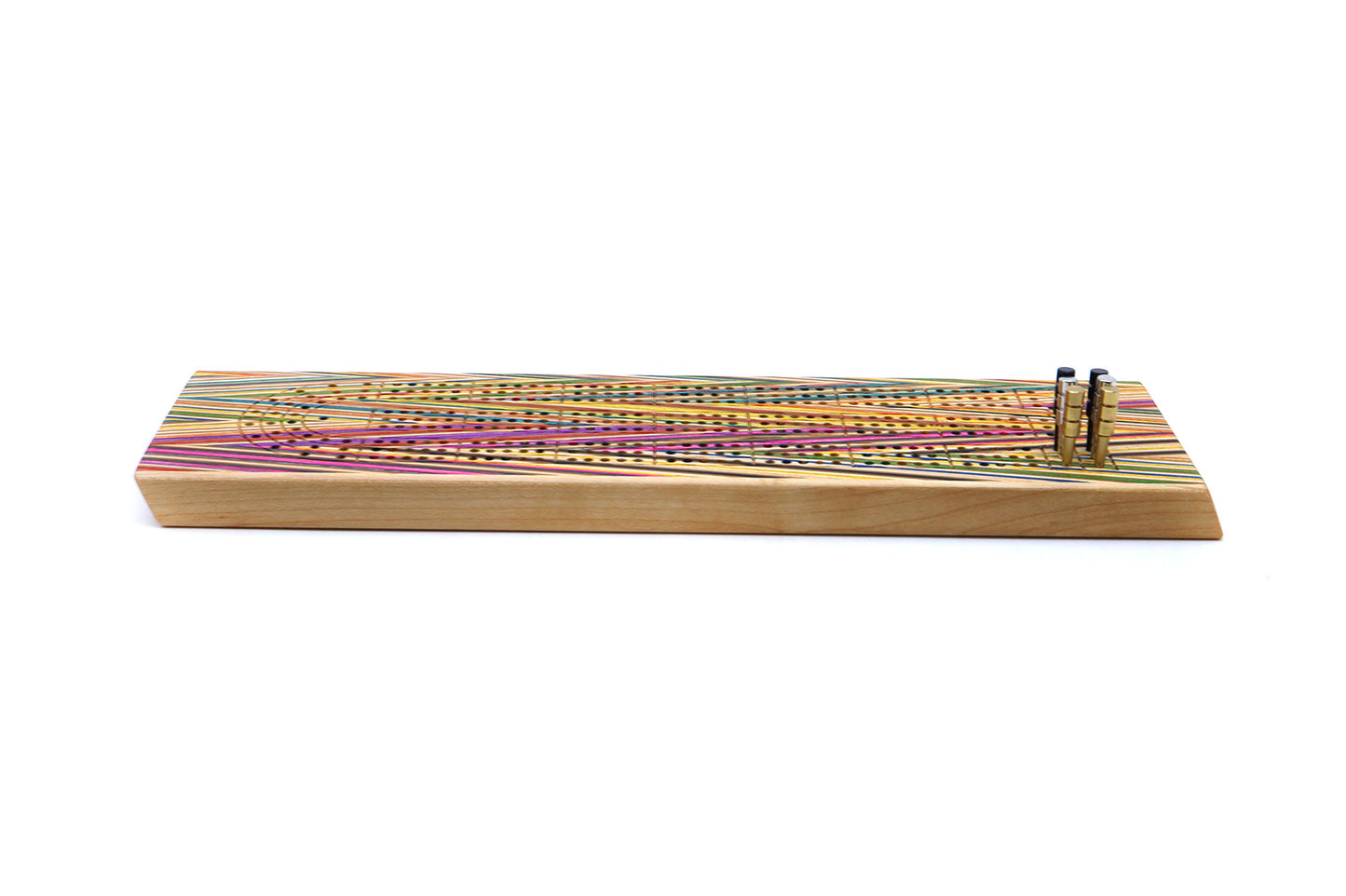 ZIGZAG SKATEBOARD CRIBBAGE BOARD