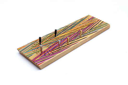 ZIGZAG SKATEBOARD CRIBBAGE BOARD