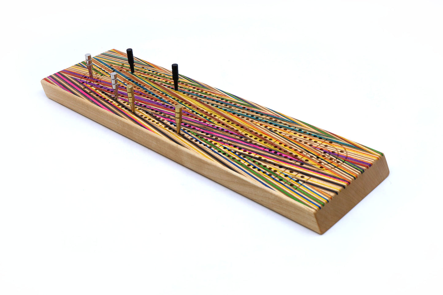 ZIGZAG SKATEBOARD CRIBBAGE BOARD