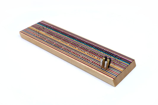 SKATEBOARD CRIBBAGE BOARD