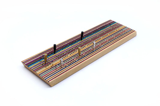 SKATEBOARD CRIBBAGE BOARD