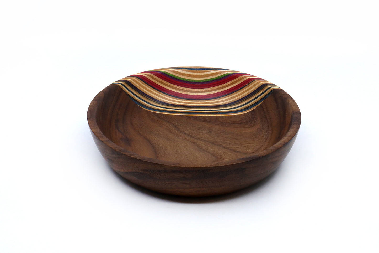 SKATEBOARD & WALNUT ART BOWL