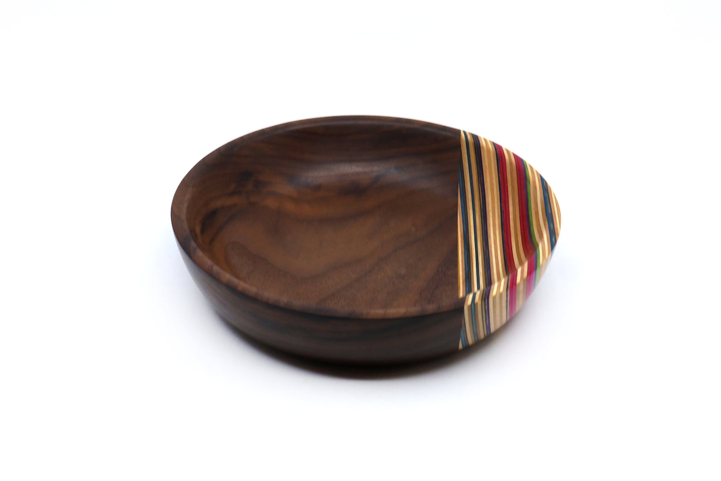 SKATEBOARD & WALNUT ART BOWL