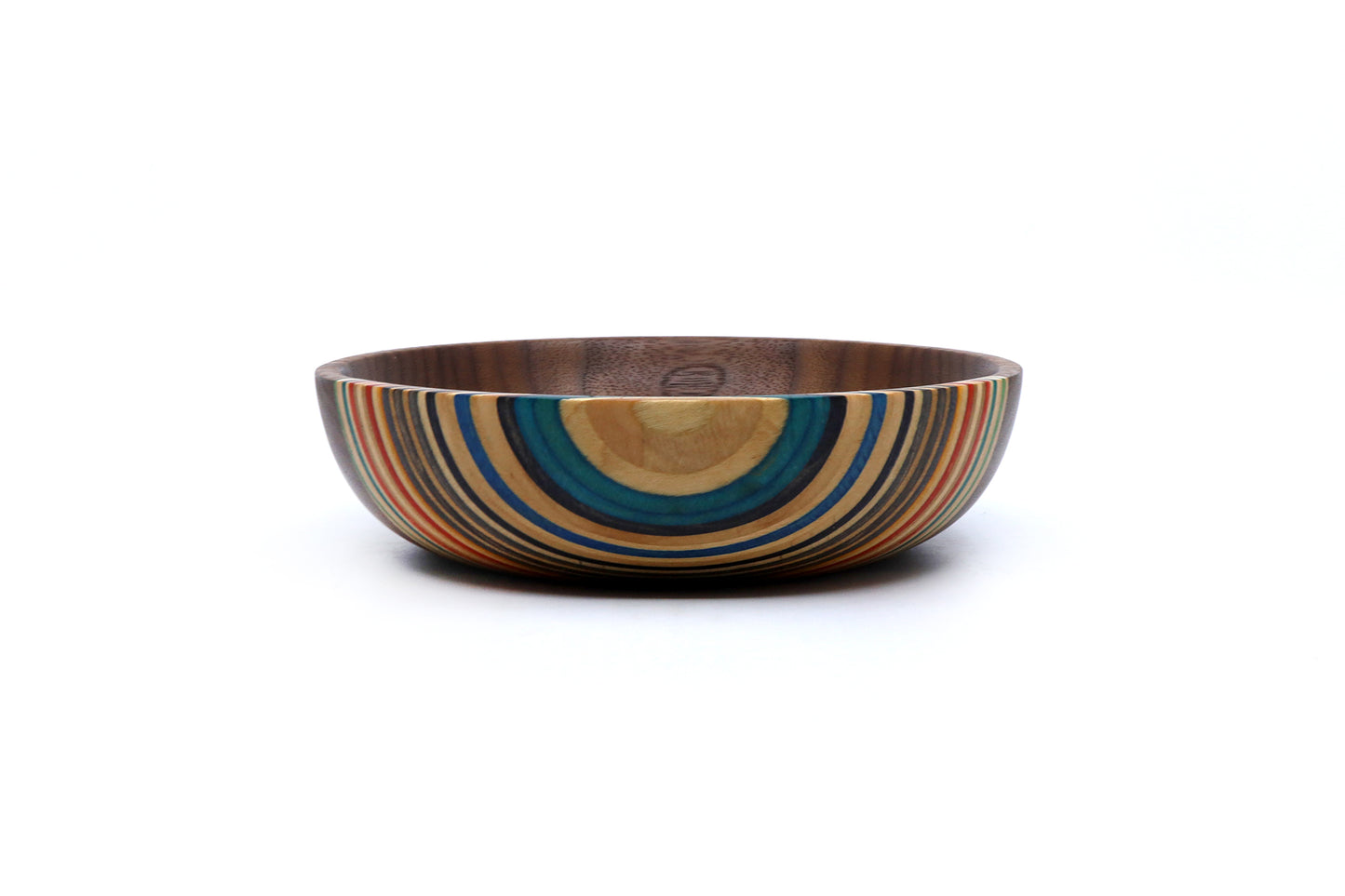 SKATEBOARD & WALNUT ART BOWL