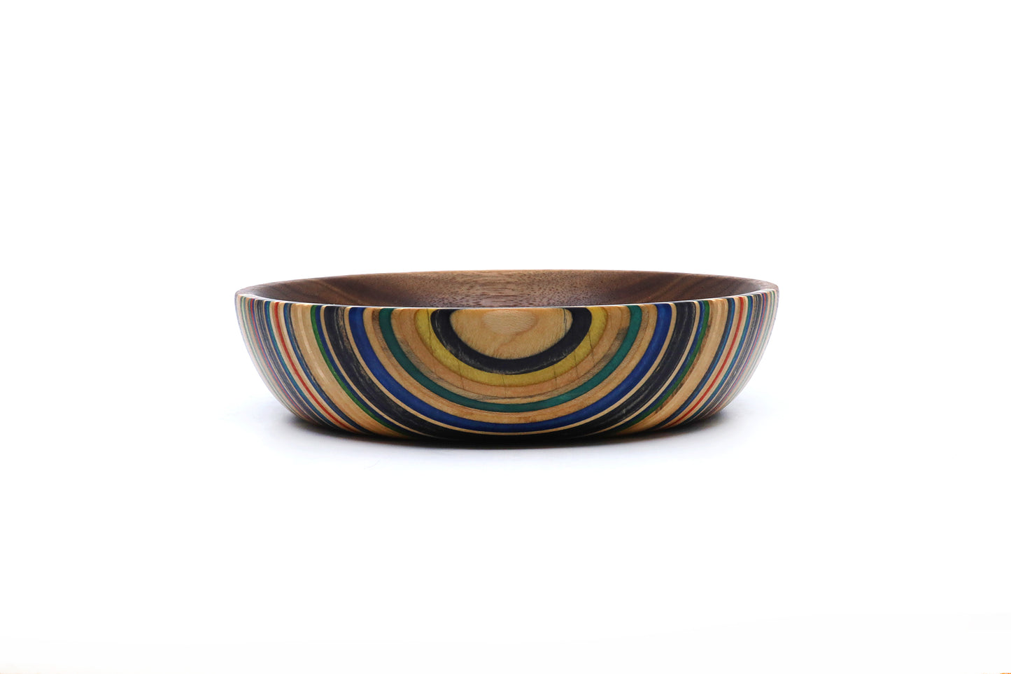 SKATEBOARD & WALNUT ART BOWL