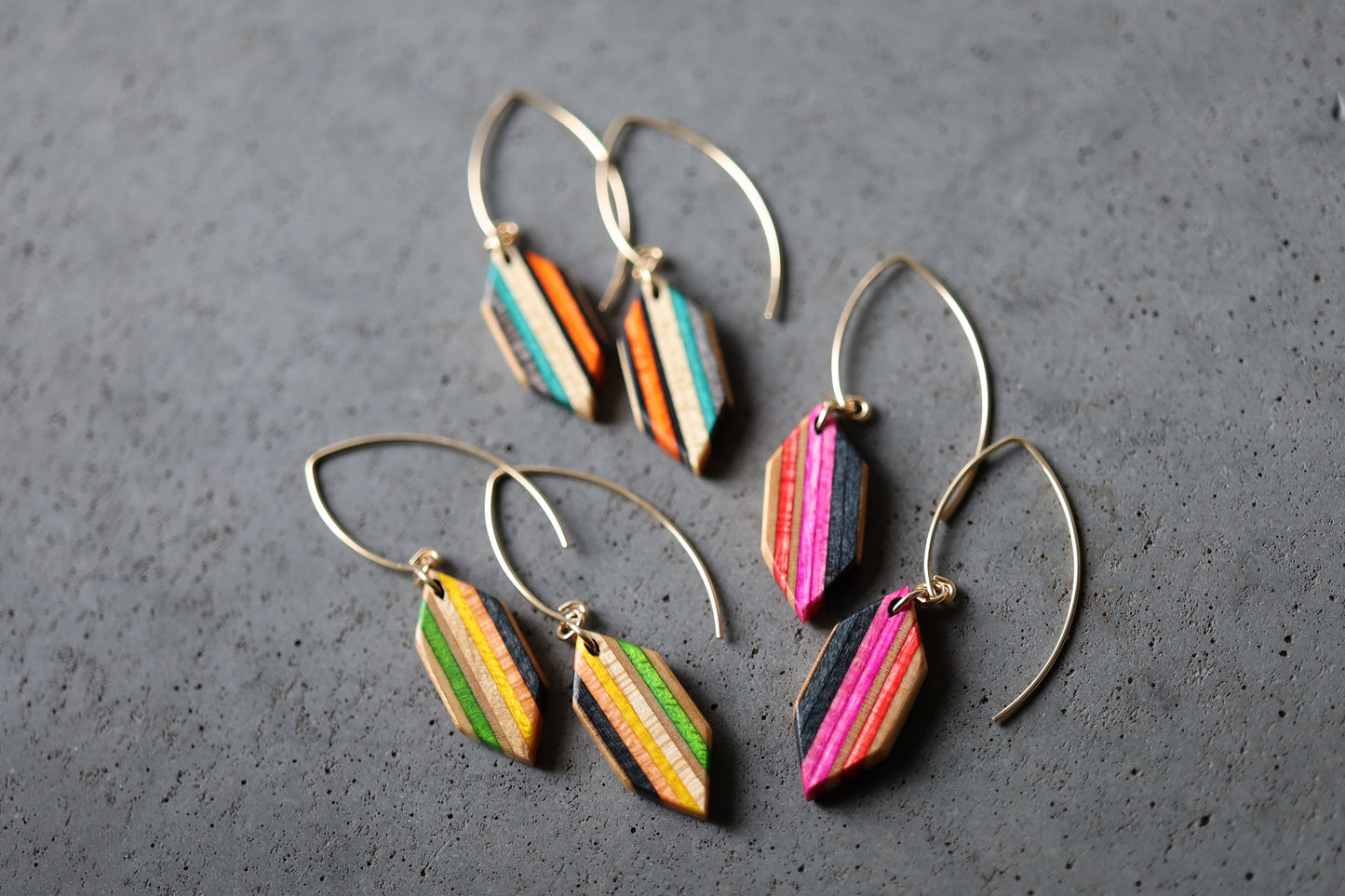 HEXALONG DANGLE EARRINGS