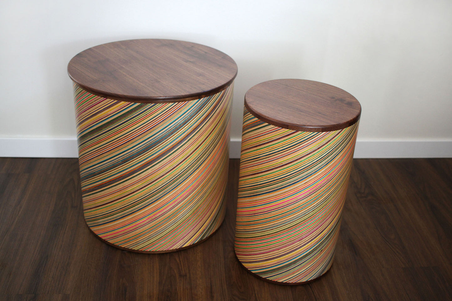 'ROUND BOIS' END TABLE SET