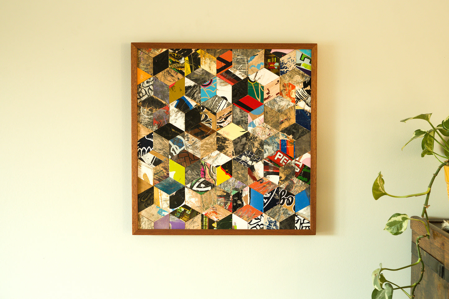 GRAPHIC MOSAIC WALL ART