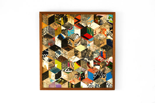 GRAPHIC MOSAIC WALL ART