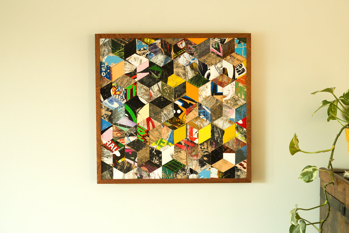 GRAPHIC MOSAIC WALL ART