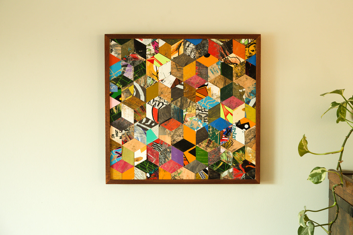 GRAPHIC MOSAIC WALL ART