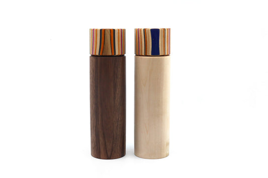 SKATEBOARD SALT & PEPPER MILL SET